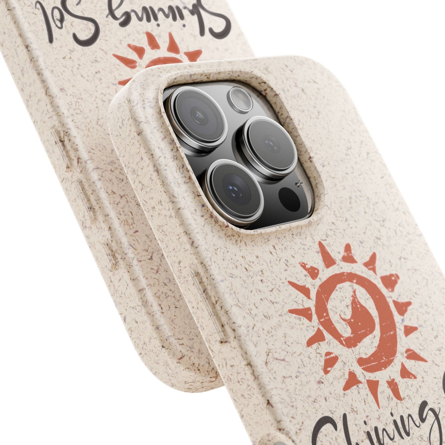 Eco-Friendly Phone Cases with Shining Sol Design, Biodegradable Phone Covers
