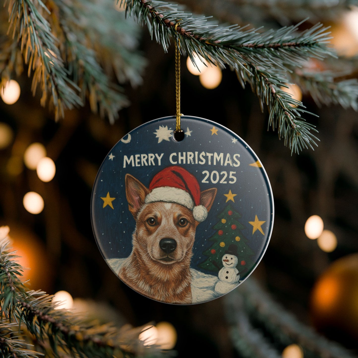 Red Heeler Christmas 2025 - 1 - Ceramic
