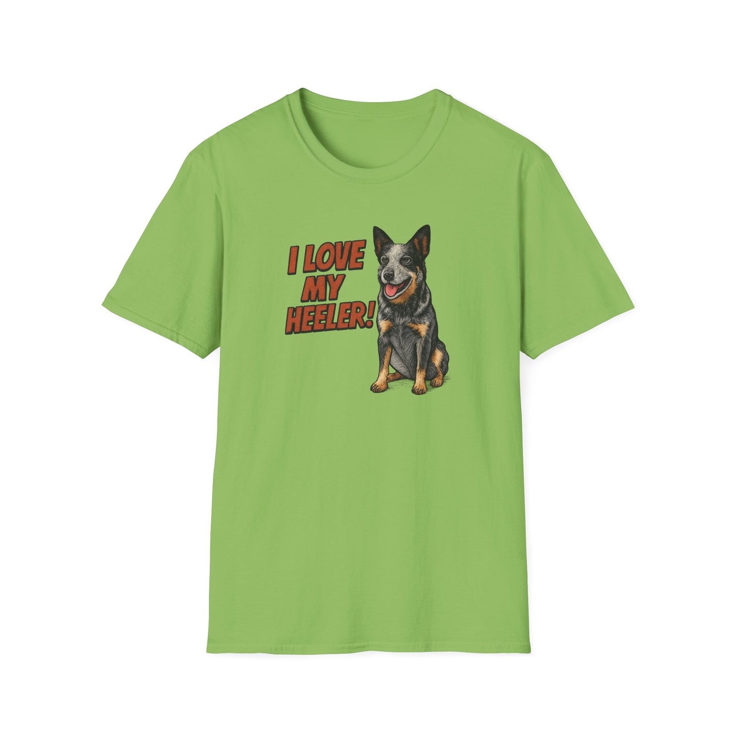 I Love My Heeler Unisex T-Shirt for Dog Lovers, Pet Owner Gift, Animal Lover Apparel, Cute Dog T-Shirt, Funny Pet Tee