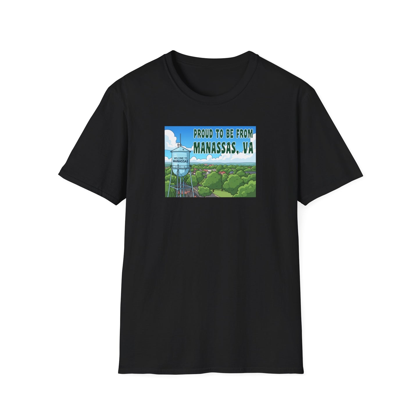 Proud to Be from Manassas T-Shirt, Vintage Tee, Local Pride Shirt, Travel Souvenir, Casual Wear, Gift for Virginians