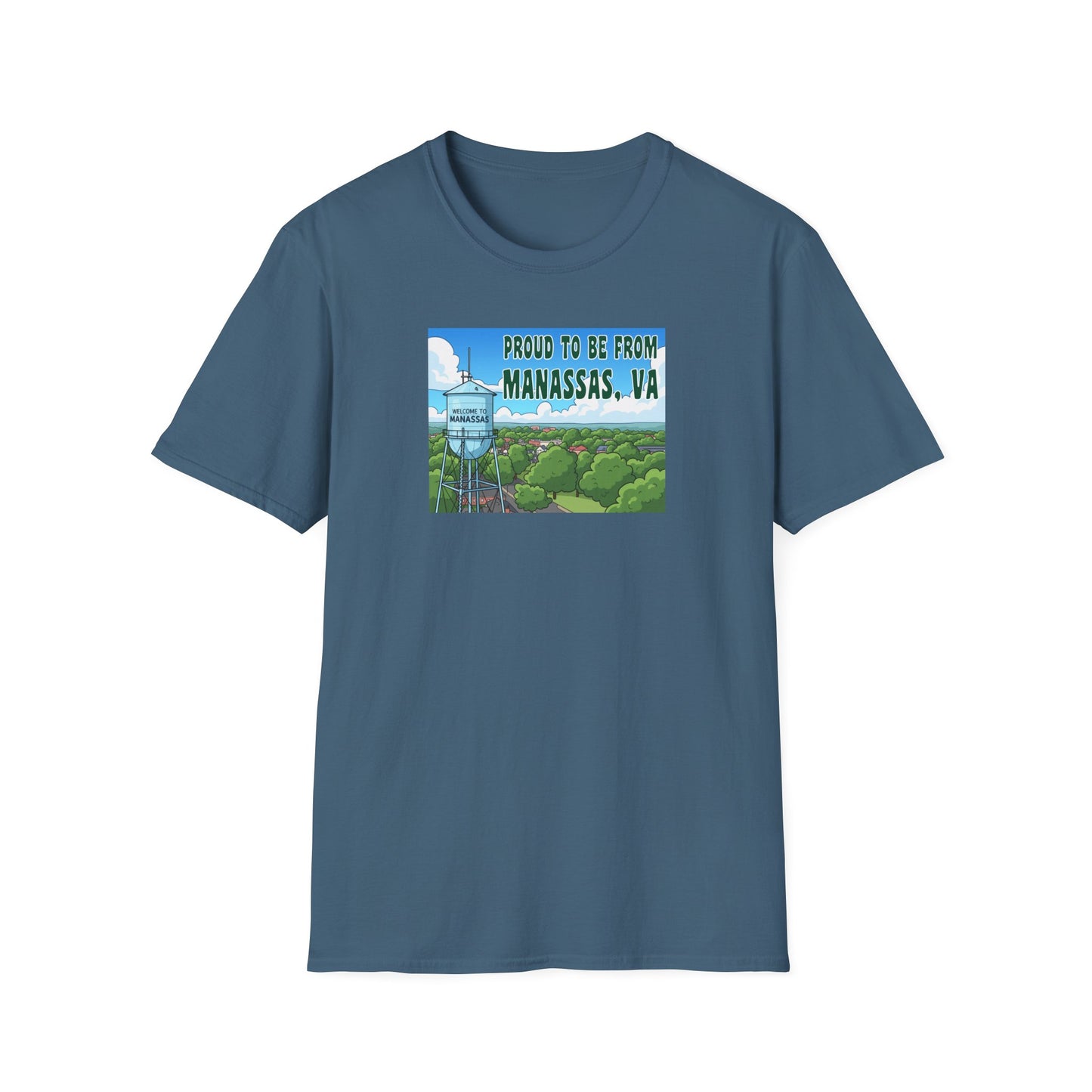 Proud to Be from Manassas T-Shirt, Vintage Tee, Local Pride Shirt, Travel Souvenir, Casual Wear, Gift for Virginians