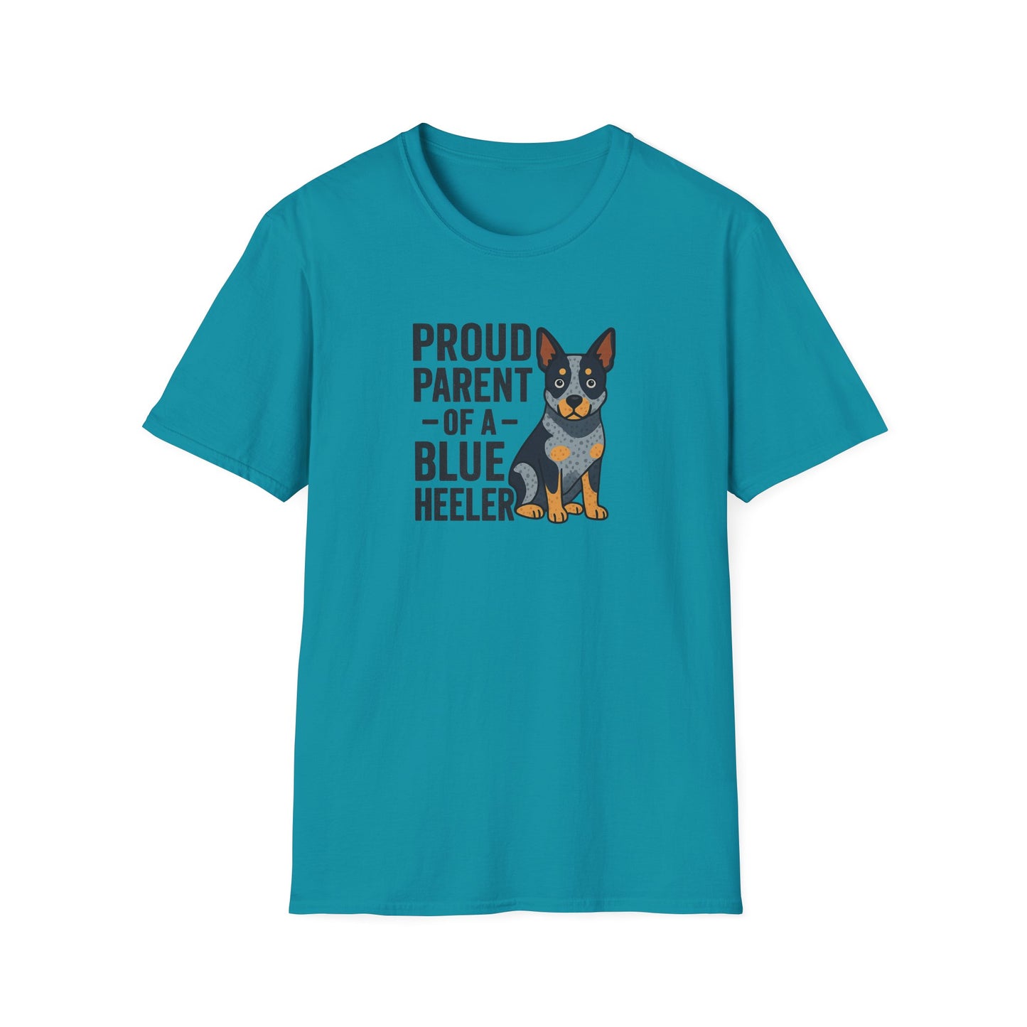 Proud Parent of a Blue Heeler T-Shirt, Dog Lover Shirt, Unisex Pet Parent Tee, Gift for Dog Owners, Fun Canine Apparel