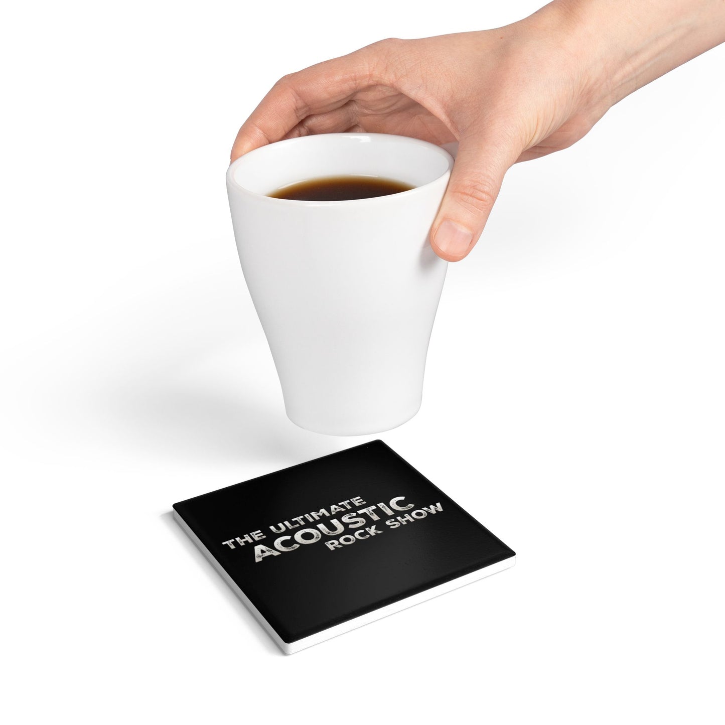 Acoustic Rock Show Ceramic Coaster