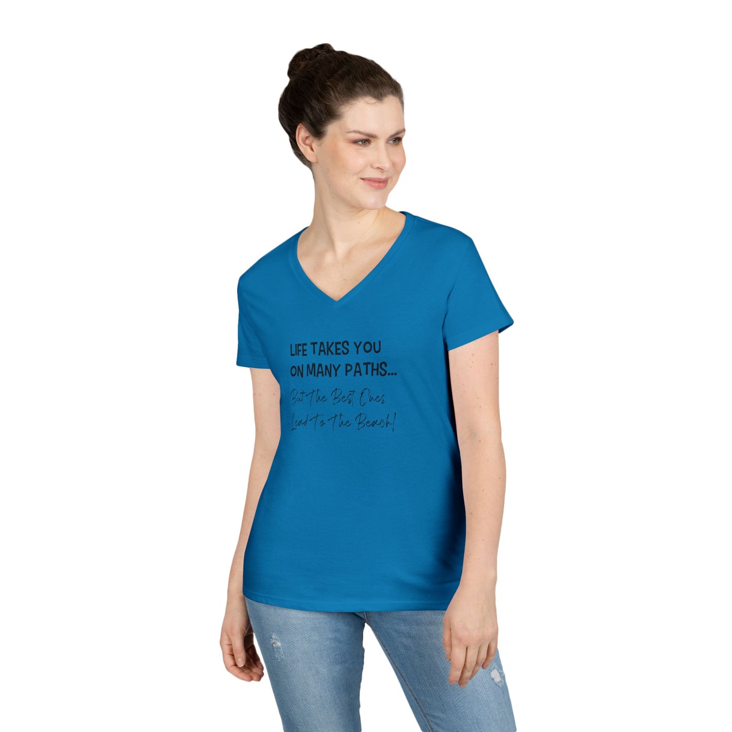 Life Takes You on Many Paths - Woman's V-Neck