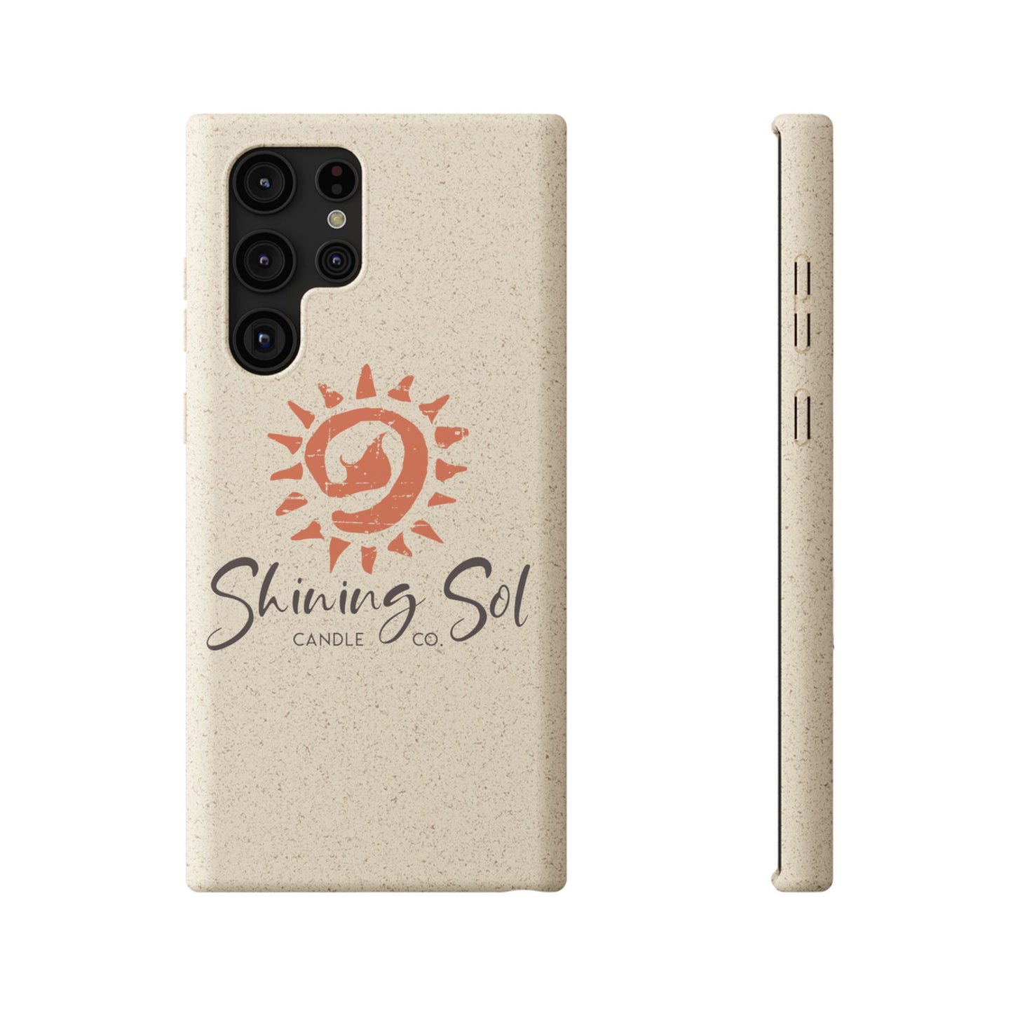 Eco-Friendly Phone Cases with Shining Sol Design, Biodegradable Phone Covers