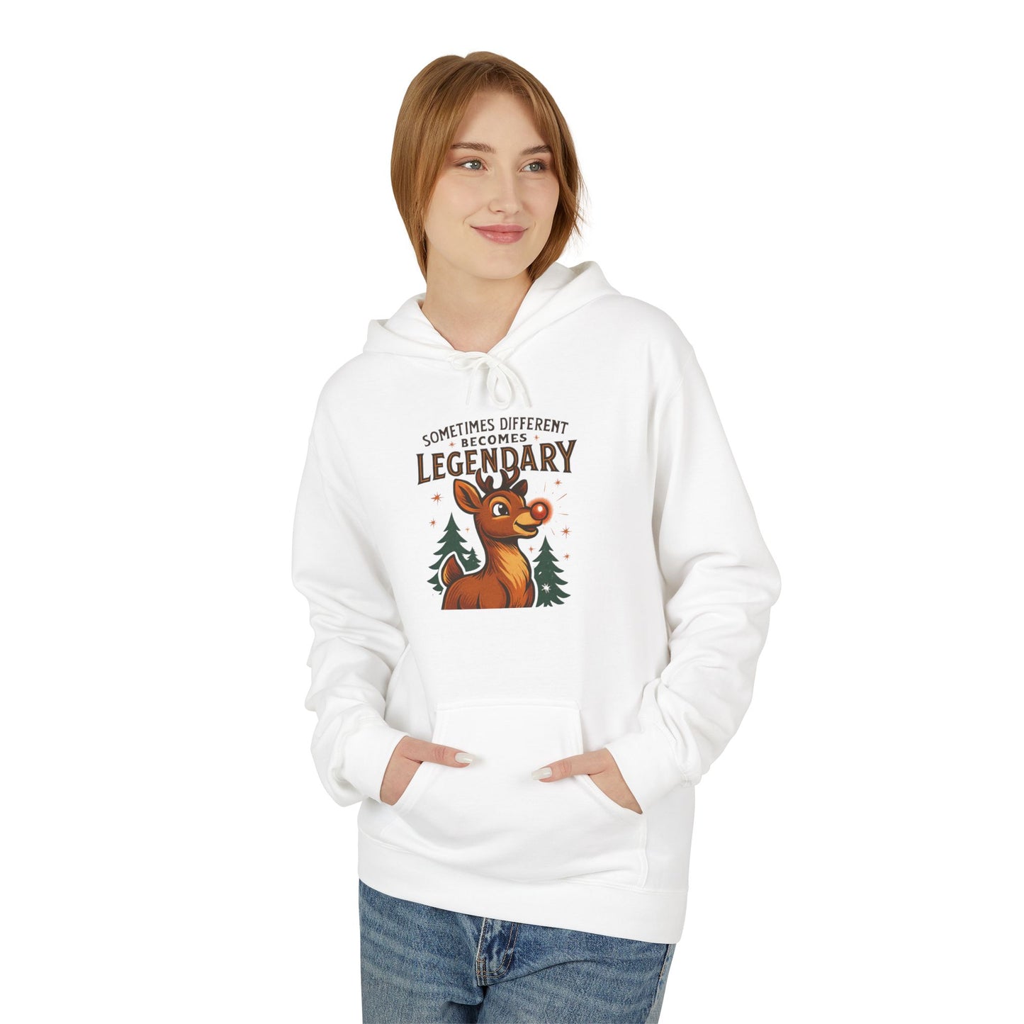 Sometimes Different Becomes Legendary - Unisex Pull Over Hoodie