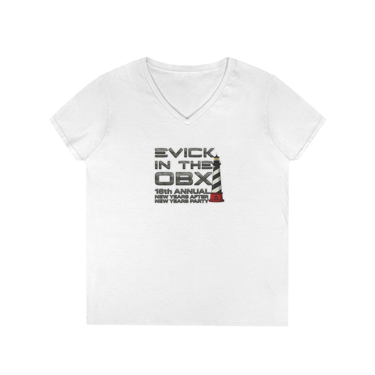 Limited Edition Evick in the OBX New Years Beach Party - Woman's V Neck