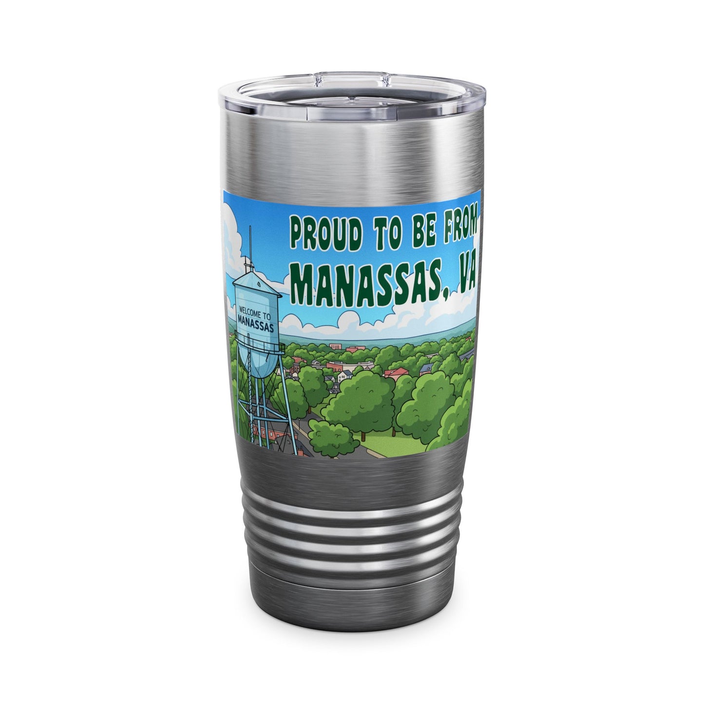 Proudly Local Manassas Tumbler, 20oz Drinkware for Travelers, Gifts for Virginia Residents, Home & Office Decor, Stylish Insulated [...]