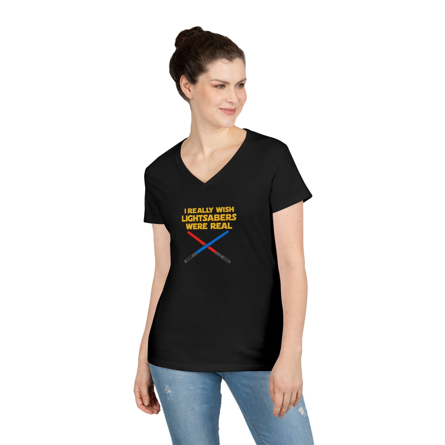 Lightsaber Wish Ladies' V-Neck T-Shirt