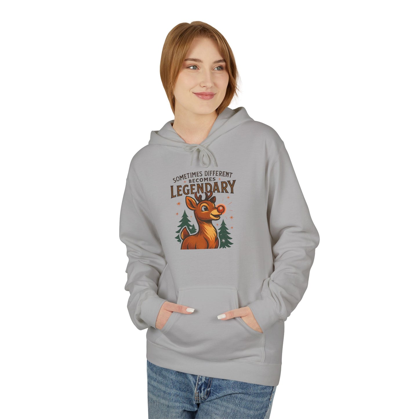 Sometimes Different Becomes Legendary - Unisex Pull Over Hoodie
