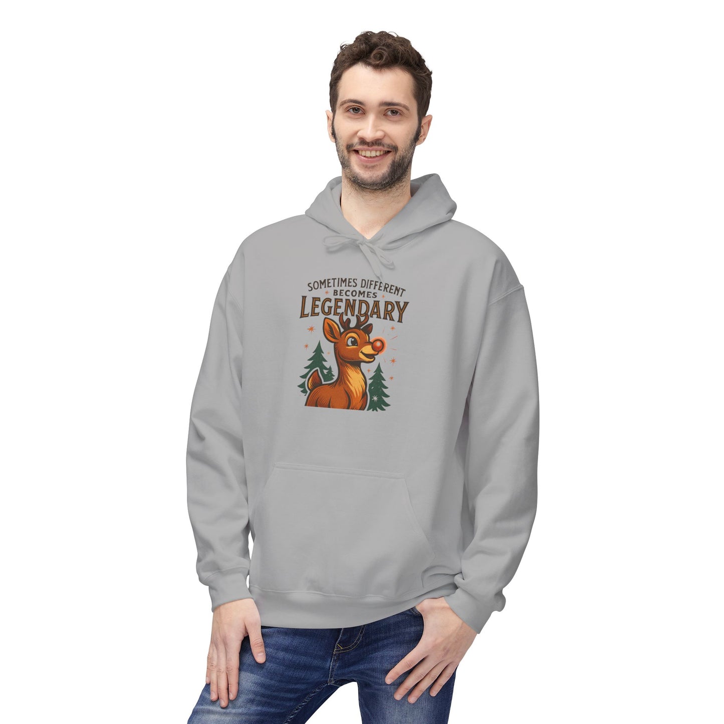 Sometimes Different Becomes Legendary - Unisex Pull Over Hoodie