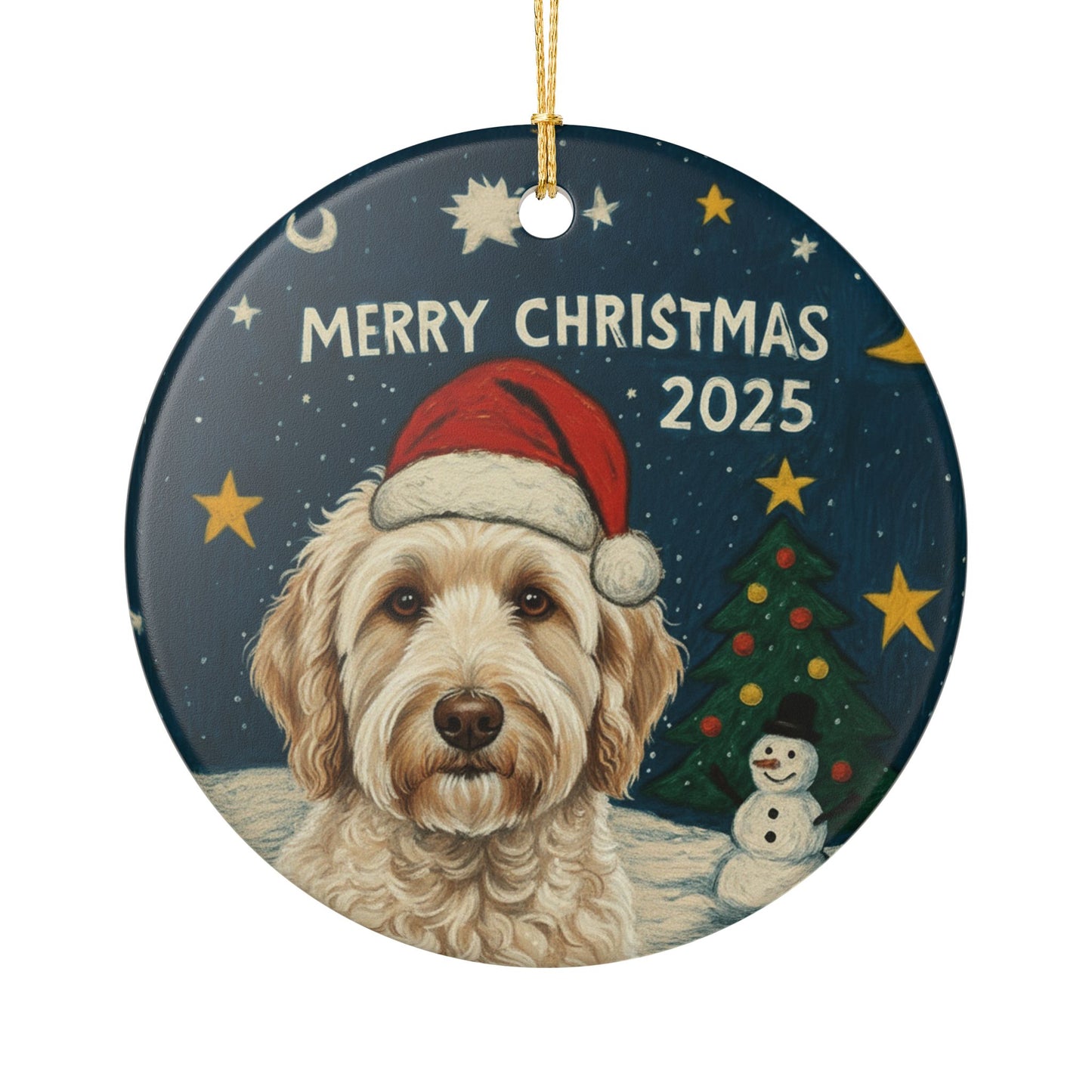 Goldendoodle Christmas 2025 - 1 - Ceramic