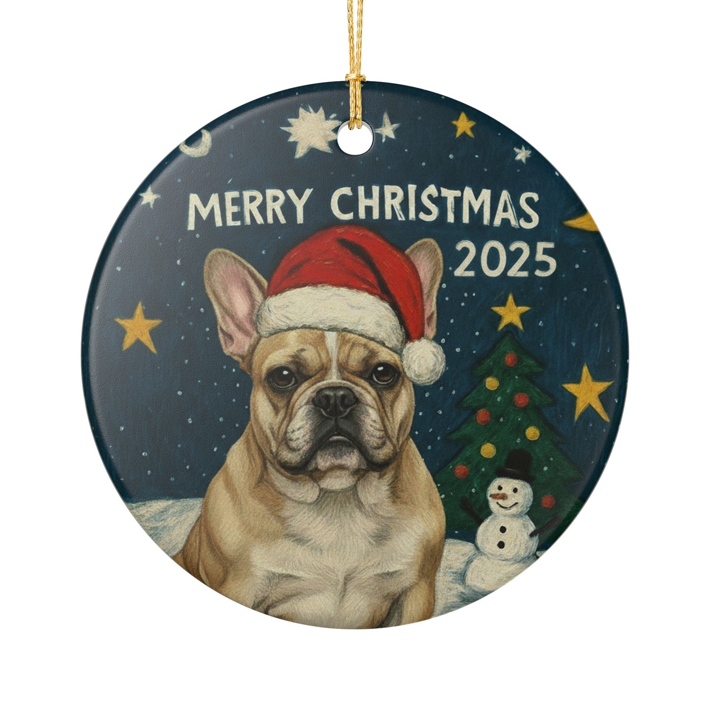 French Bulldog Christmas 2025 - 1 - Ceramic