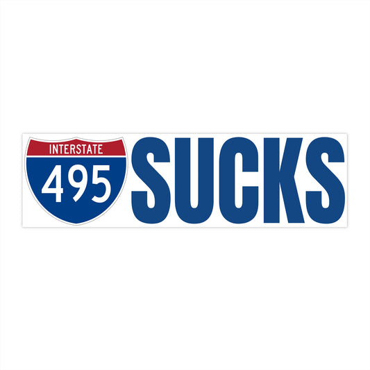 495 Sucks Bumper Sticker