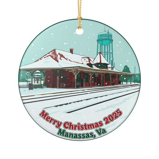 Manassas, Va Train Station Christmas 2025 - 1 - Ceramic