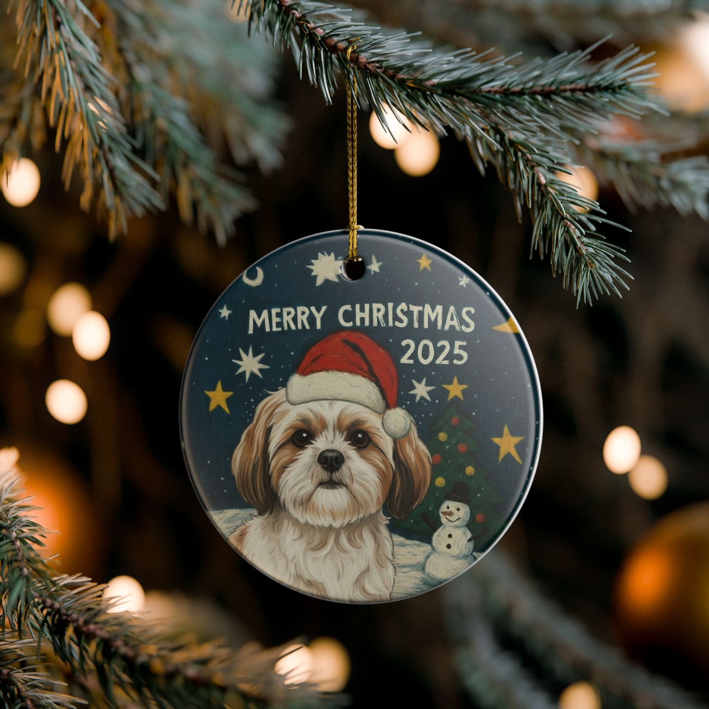 Shih Tzu Christmas 2025 - 1 - Ceramic