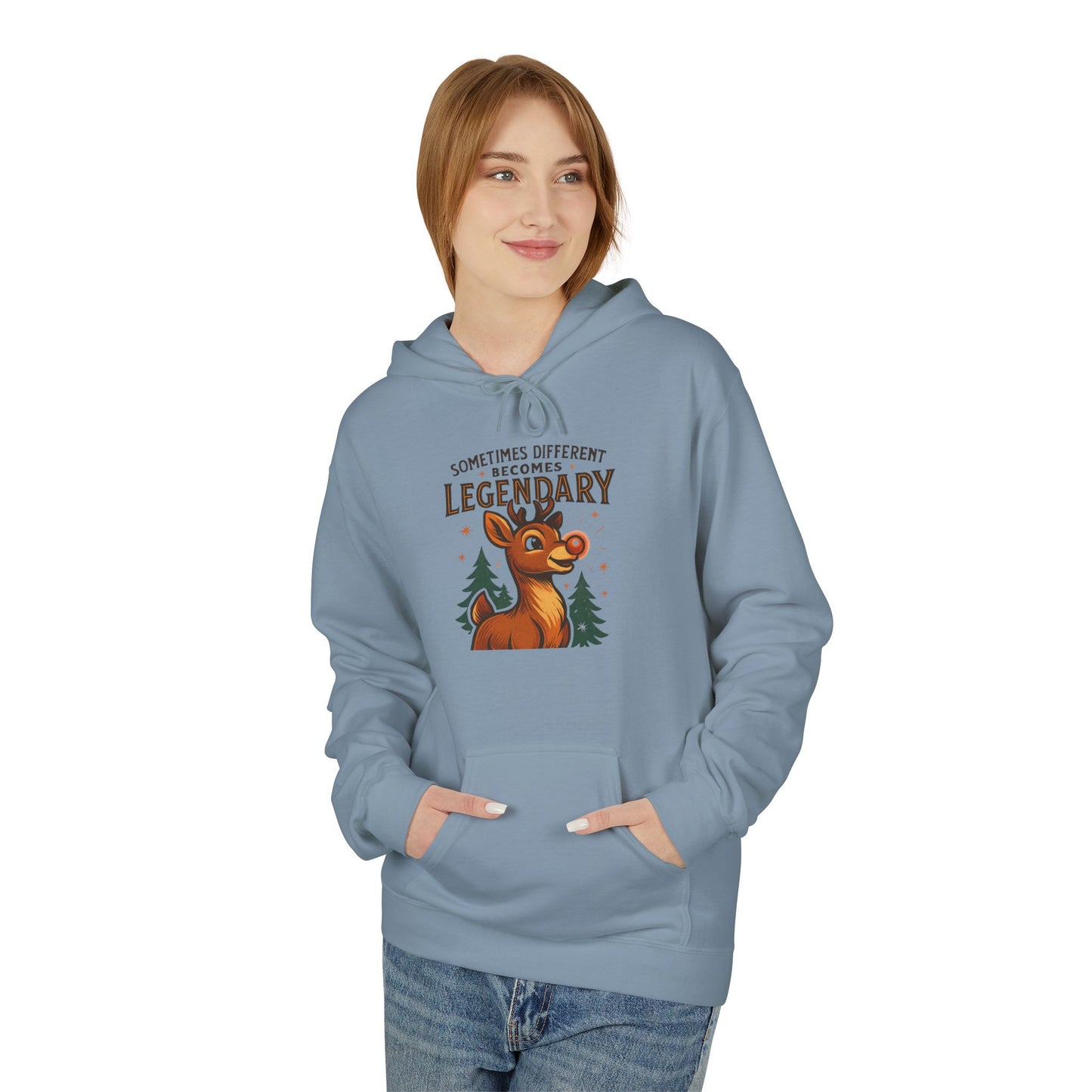 Sometimes Different Becomes Legendary - Unisex Pull Over Hoodie