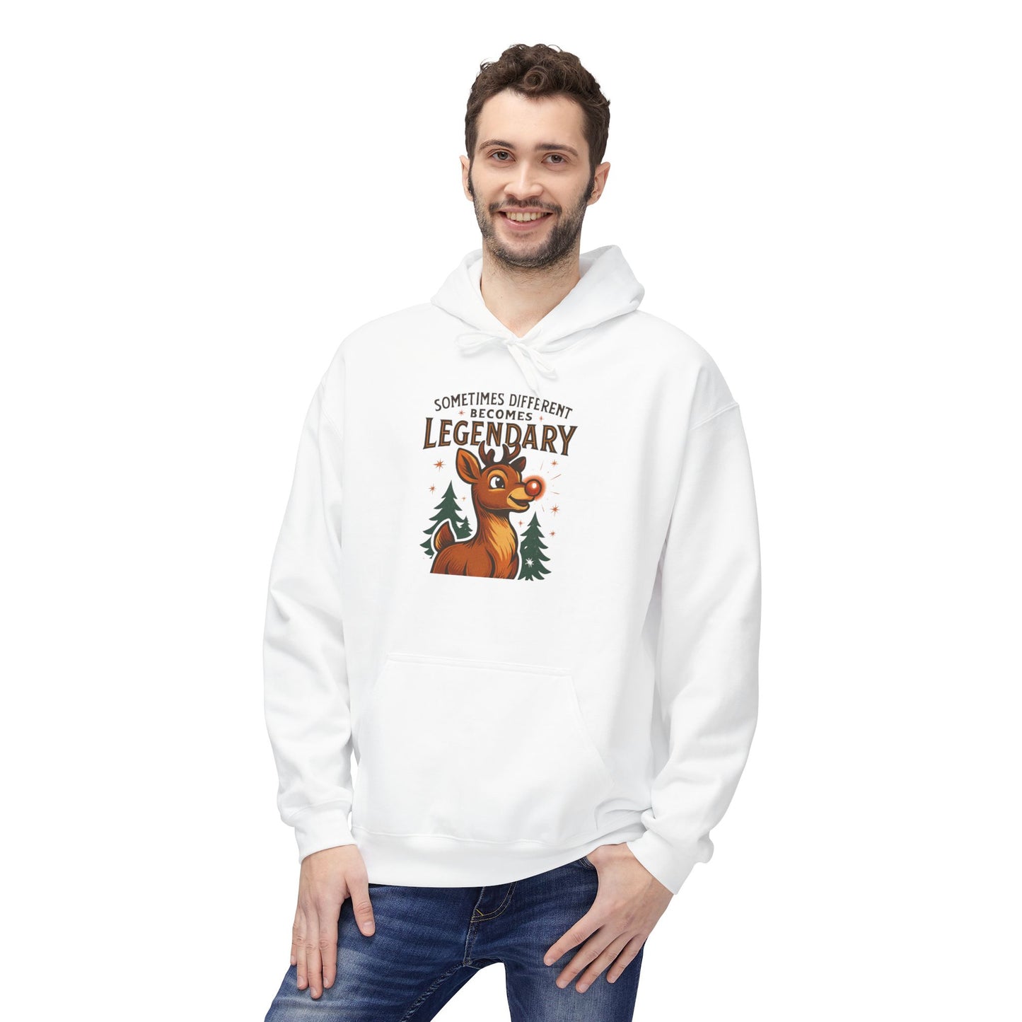 Sometimes Different Becomes Legendary - Unisex Pull Over Hoodie