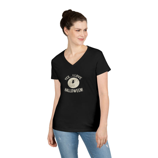 YES...I LOVE HALLOWEEN! - Witch 1 Woman's V-Neck T-Shirt