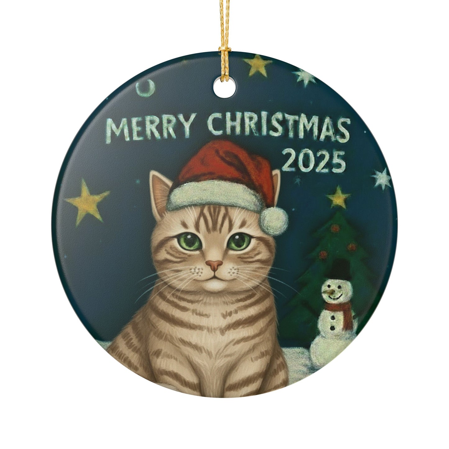 Ginger Tabby Christmas 2025 - Ceramic