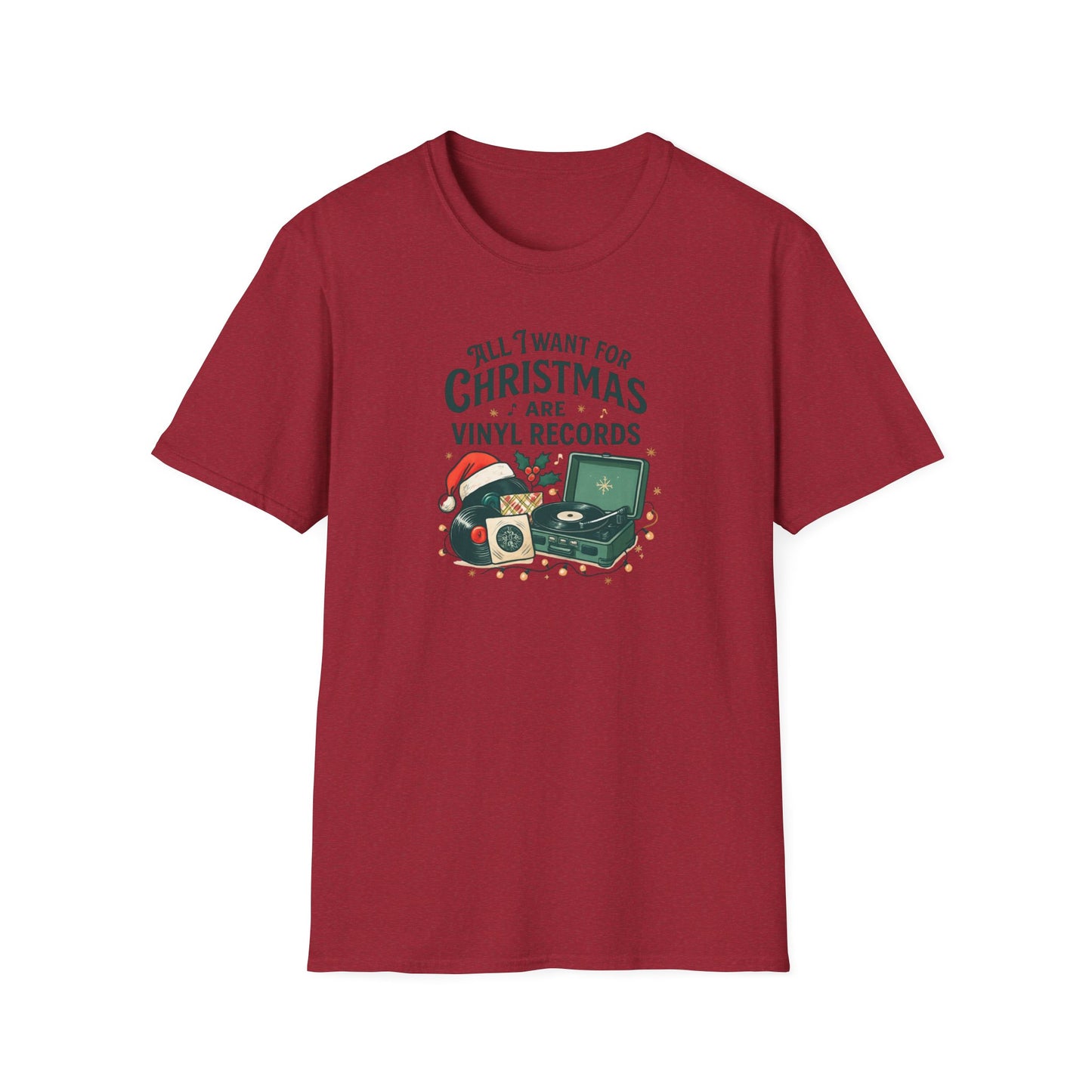 All I Want For Christmas Are Vinyl Records - T Shirt