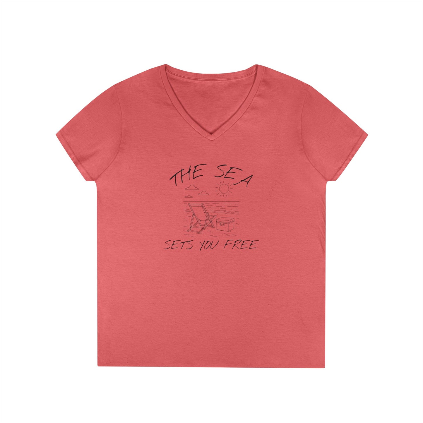 The Sea Sets You Free - Woman's V Neck