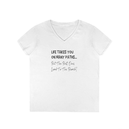 Life Takes You on Many Paths - Woman's V-Neck