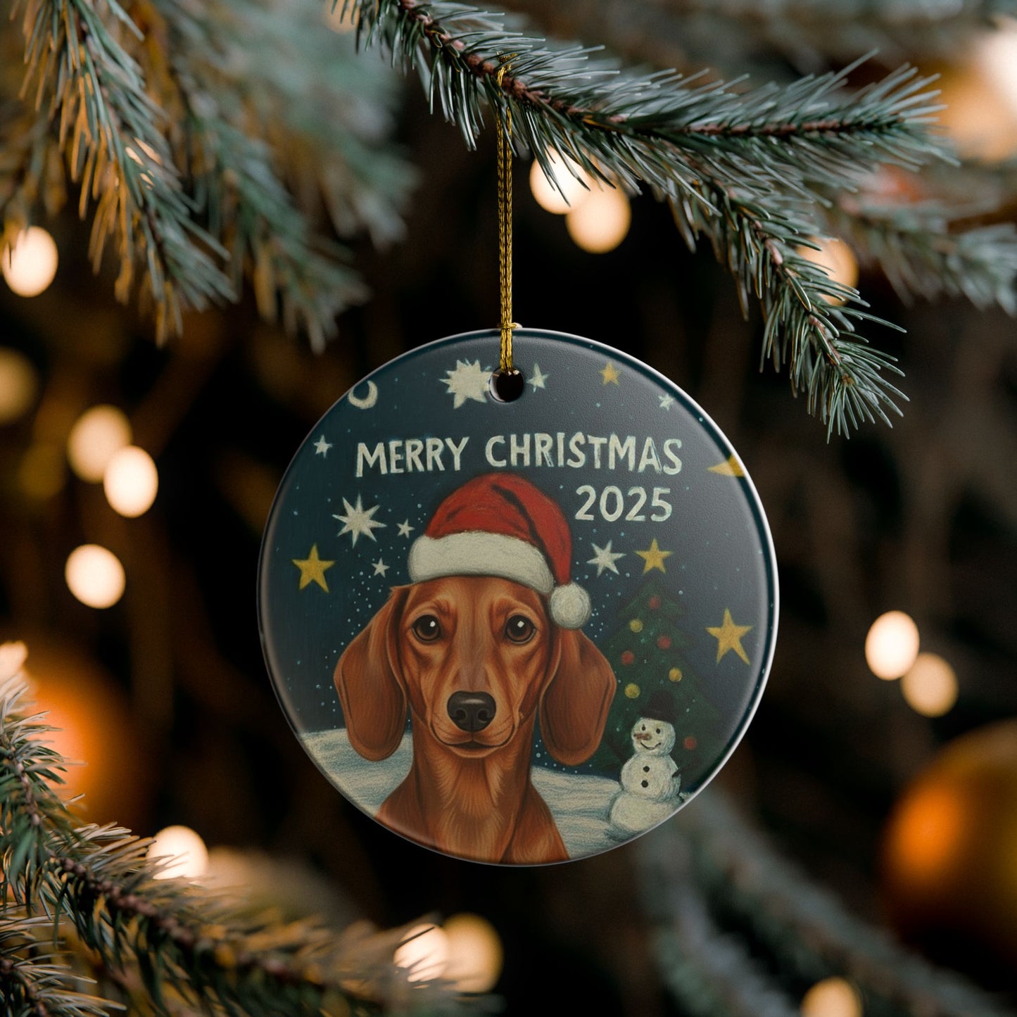 Dachshund Christmas 2025 - 1 - Ceramic