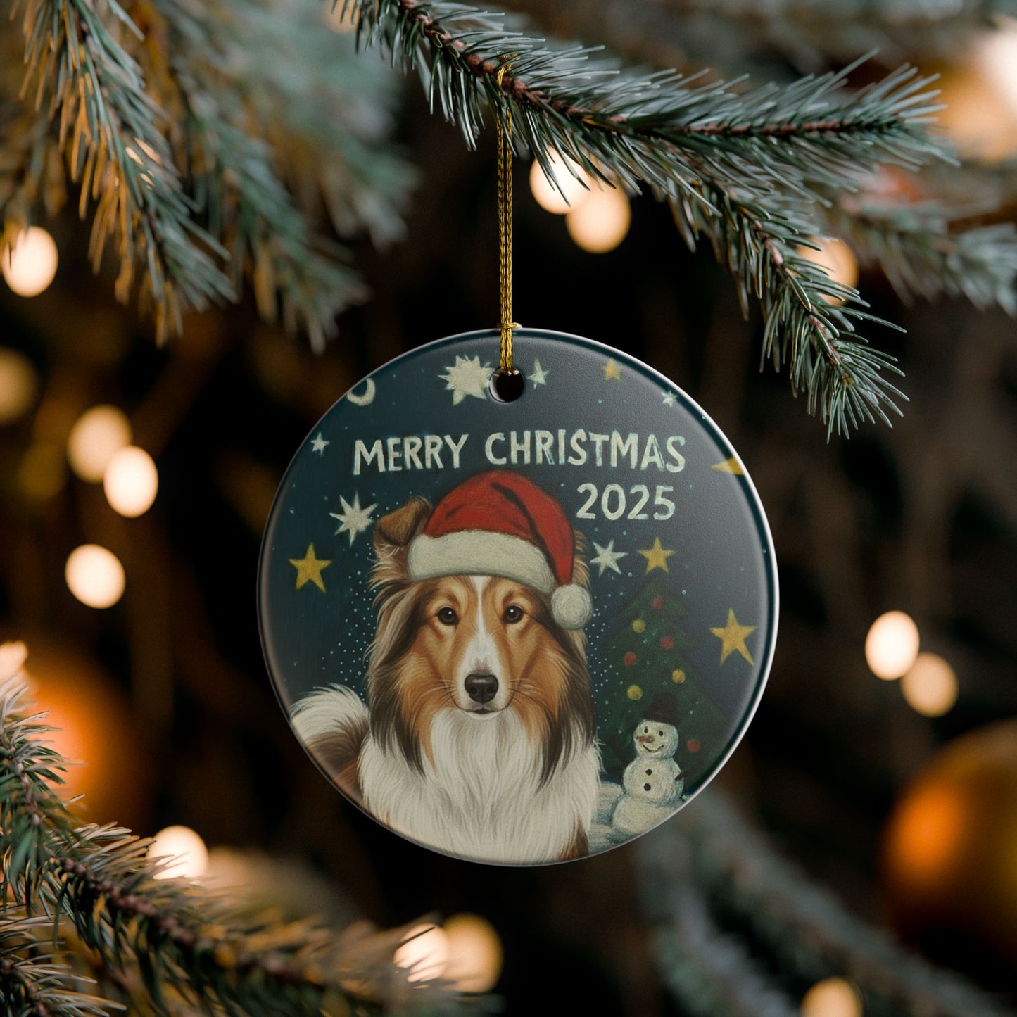 Sheltie Christmas 2025 - 1 - Ceramic