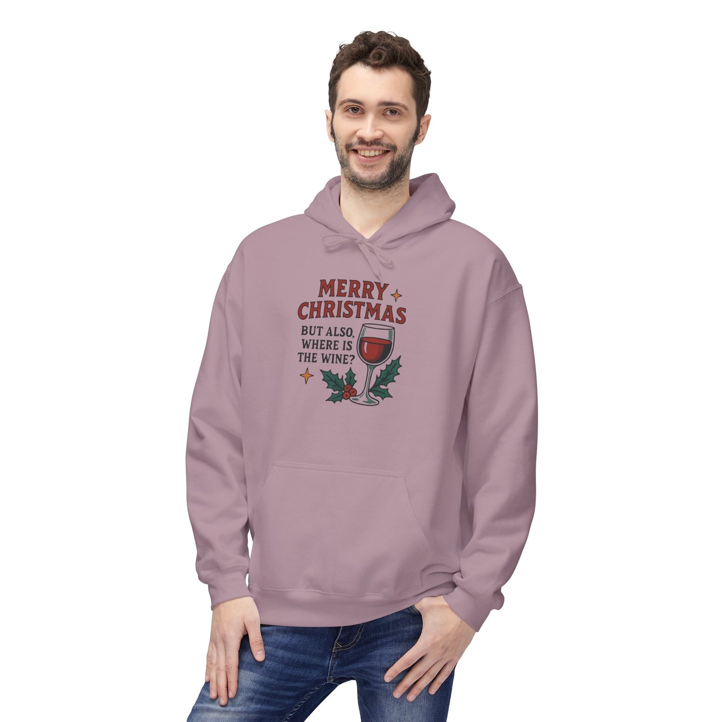 Merry Christmas But All I Want Is Wine - 1 - Pull Over Hoodie