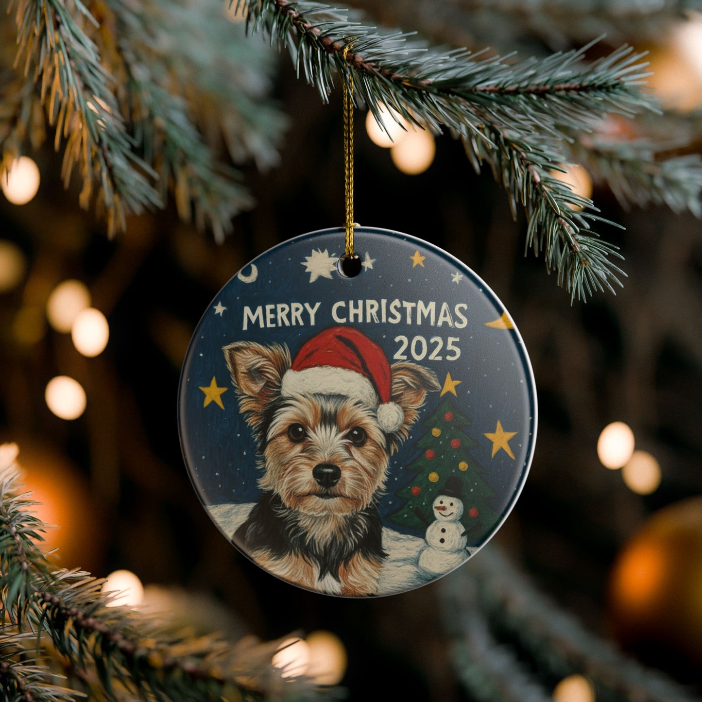 Yorkie Christmas 2025 - 1 - Ceramic