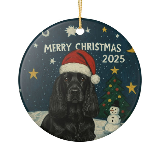 English Cocker Spaniel Christmas 2025 - 1- Ceramic