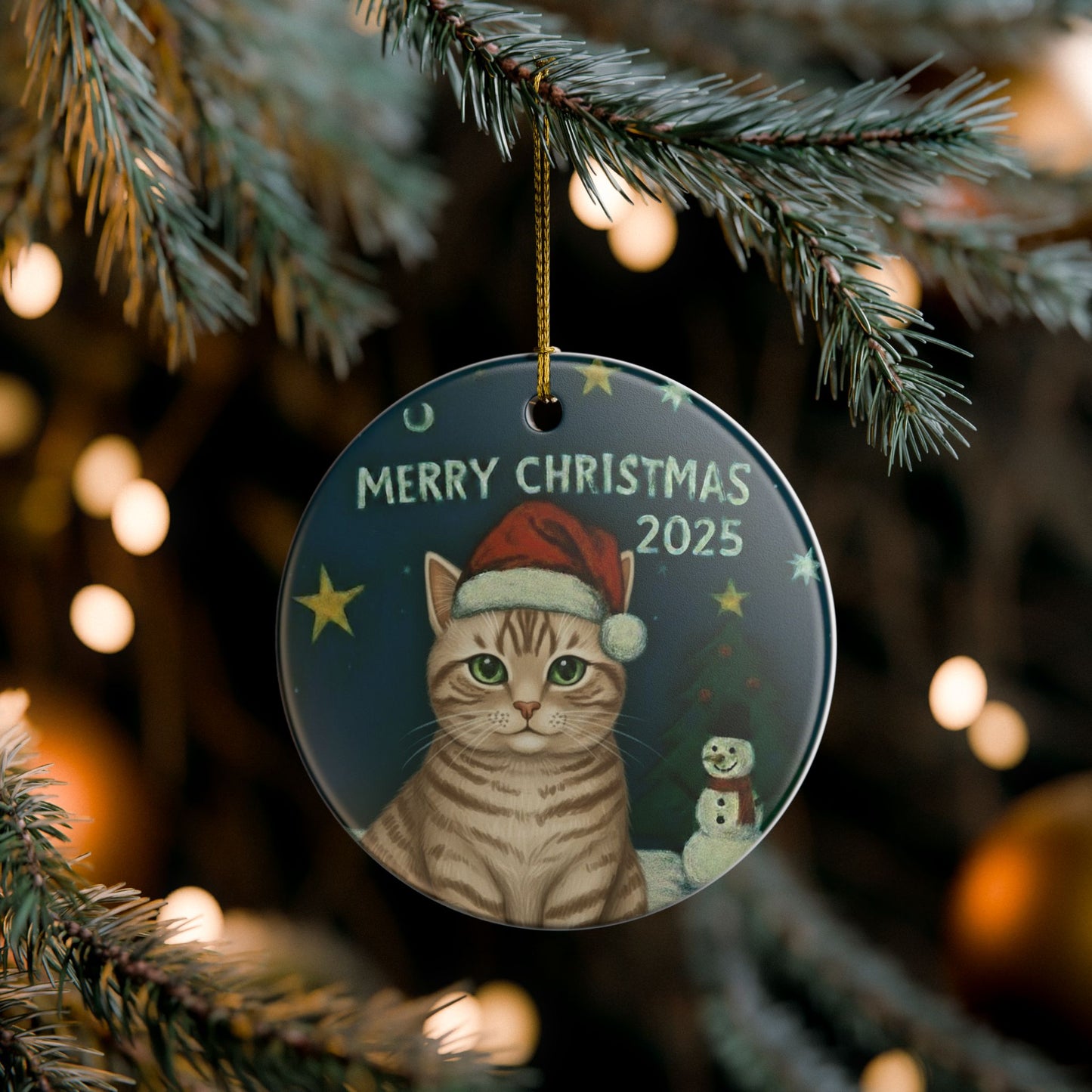 Ginger Tabby Christmas 2025 - Ceramic