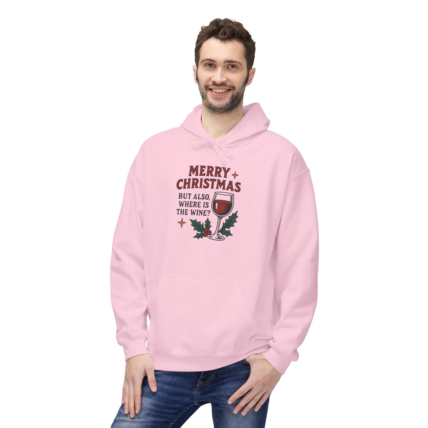 Merry Christmas But All I Want Is Wine - 1 - Pull Over Hoodie