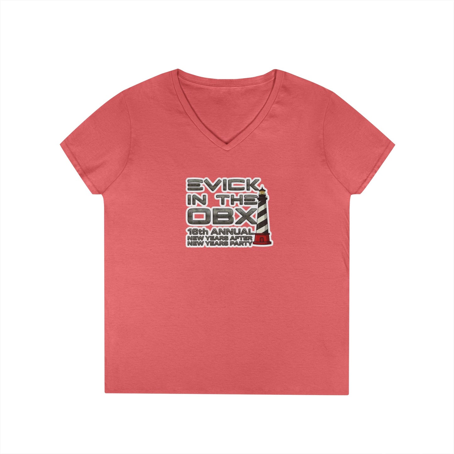 Limited Edition Evick in the OBX New Years Beach Party - Woman's V Neck