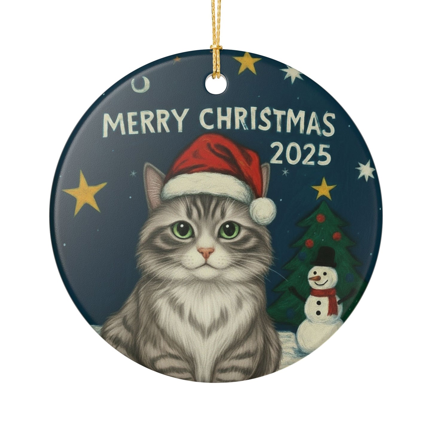 Gray Tabby Christmas 2025 - Ceramic
