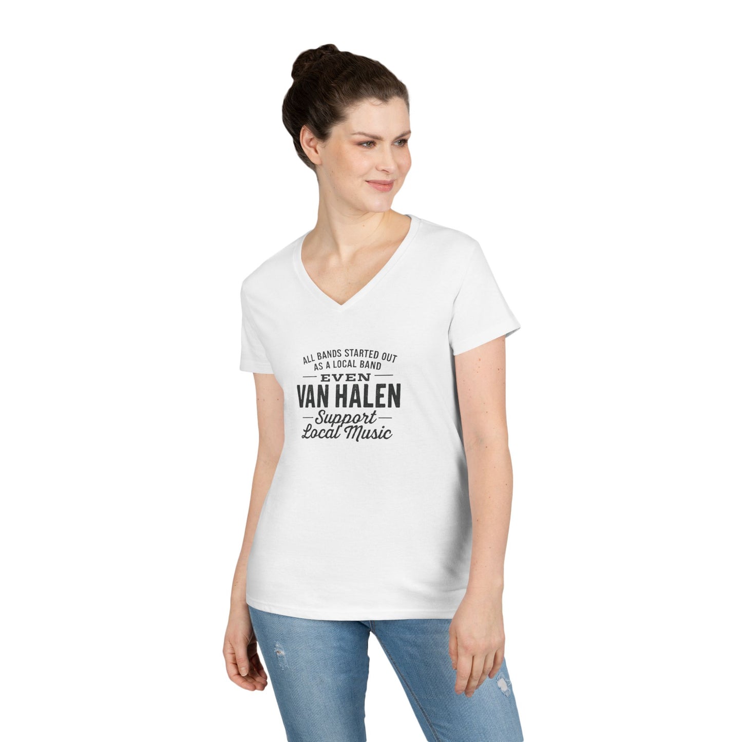 Support Local Music - VH -Woman's V-Neck