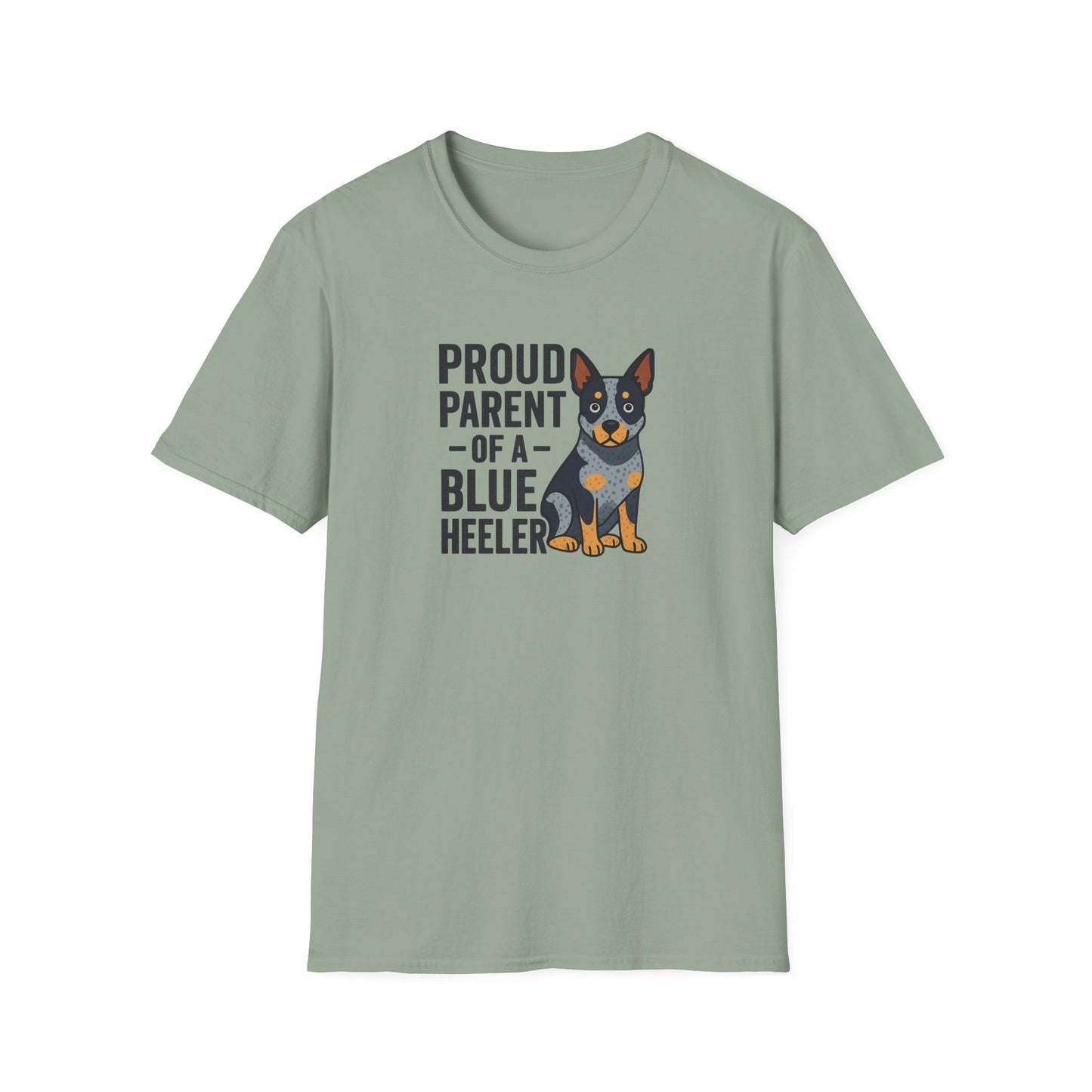 Proud Parent of a Blue Heeler T-Shirt, Dog Lover Shirt, Unisex Pet Parent Tee, Gift for Dog Owners, Fun Canine Apparel