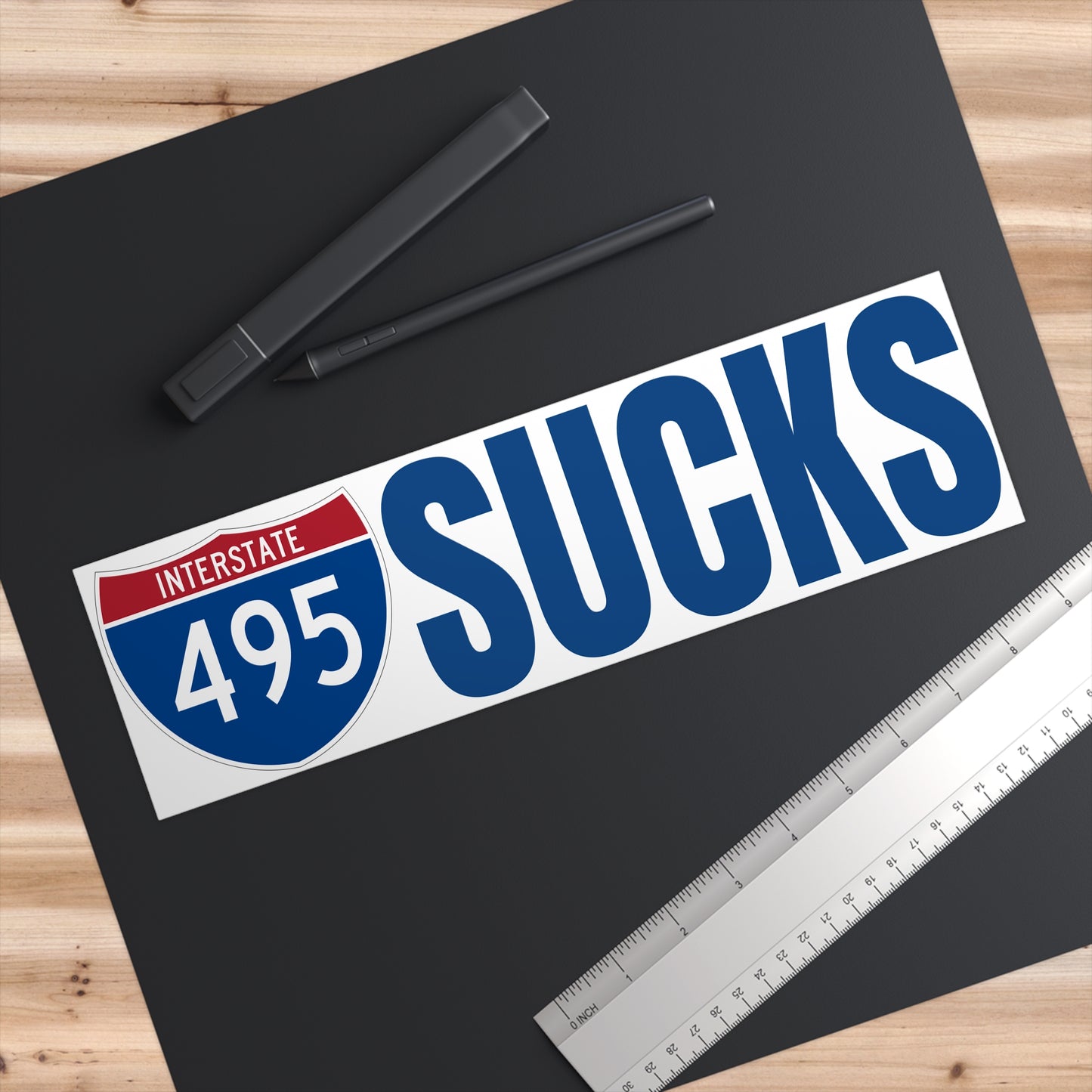 495 Sucks Bumper Sticker