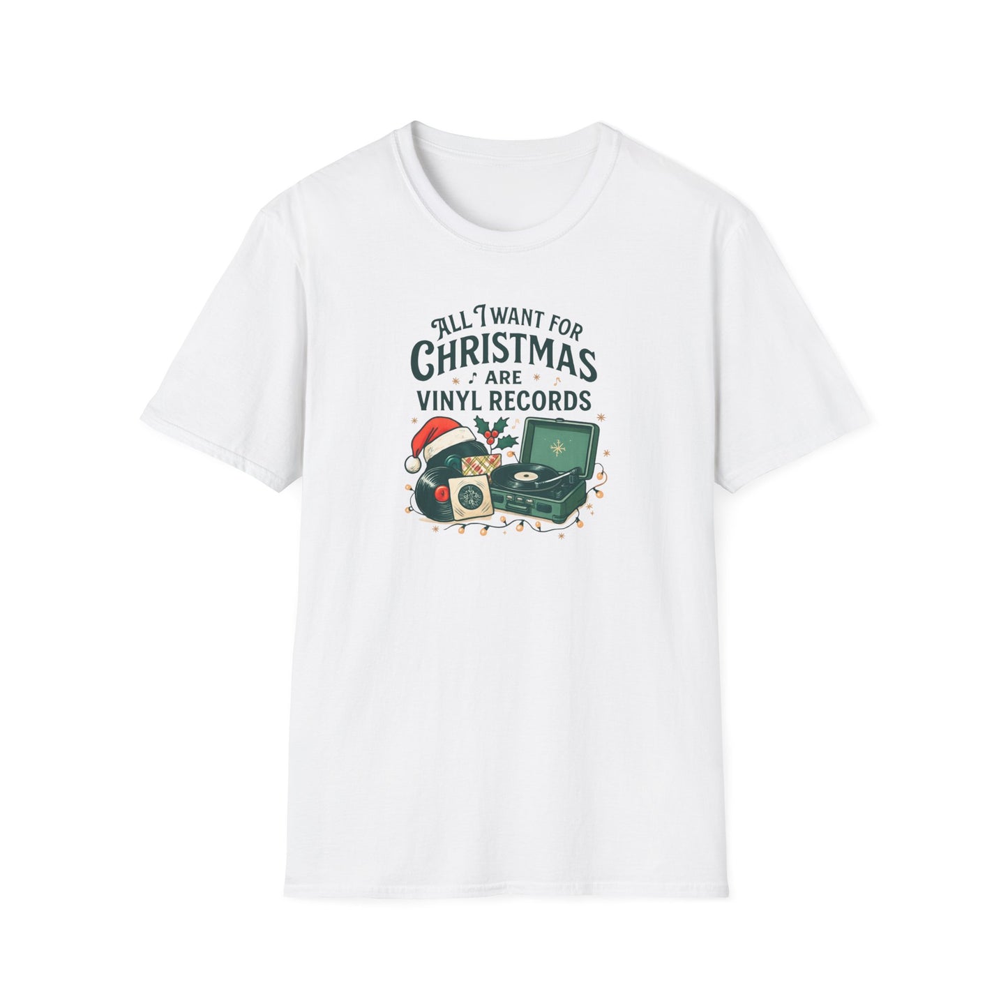 All I Want For Christmas Are Vinyl Records - T Shirt