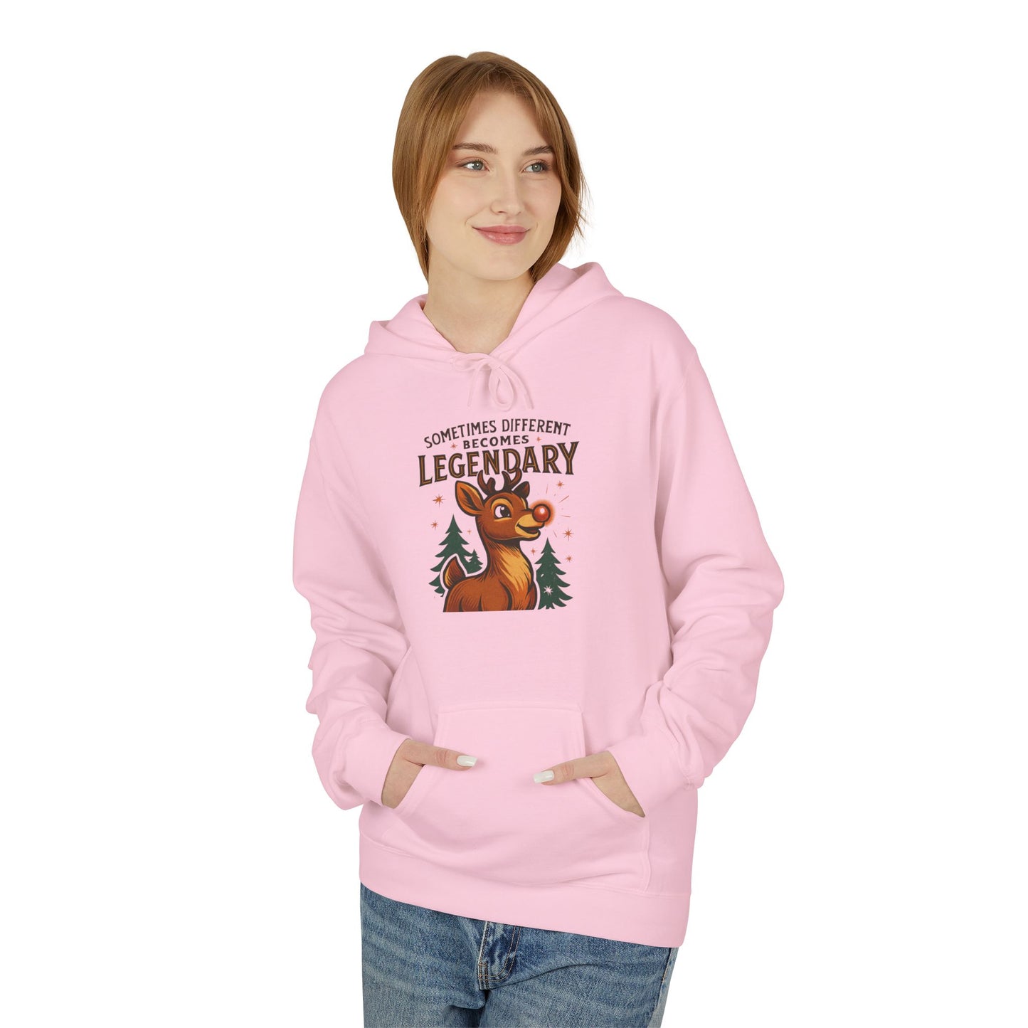 Sometimes Different Becomes Legendary - Unisex Pull Over Hoodie