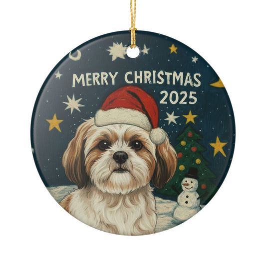 Shih Tzu Christmas 2025 - 1 - Ceramic