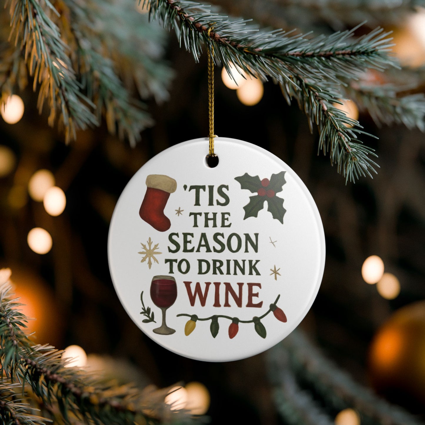 Tis the Season to Drink Wine - 1 - Ceramic