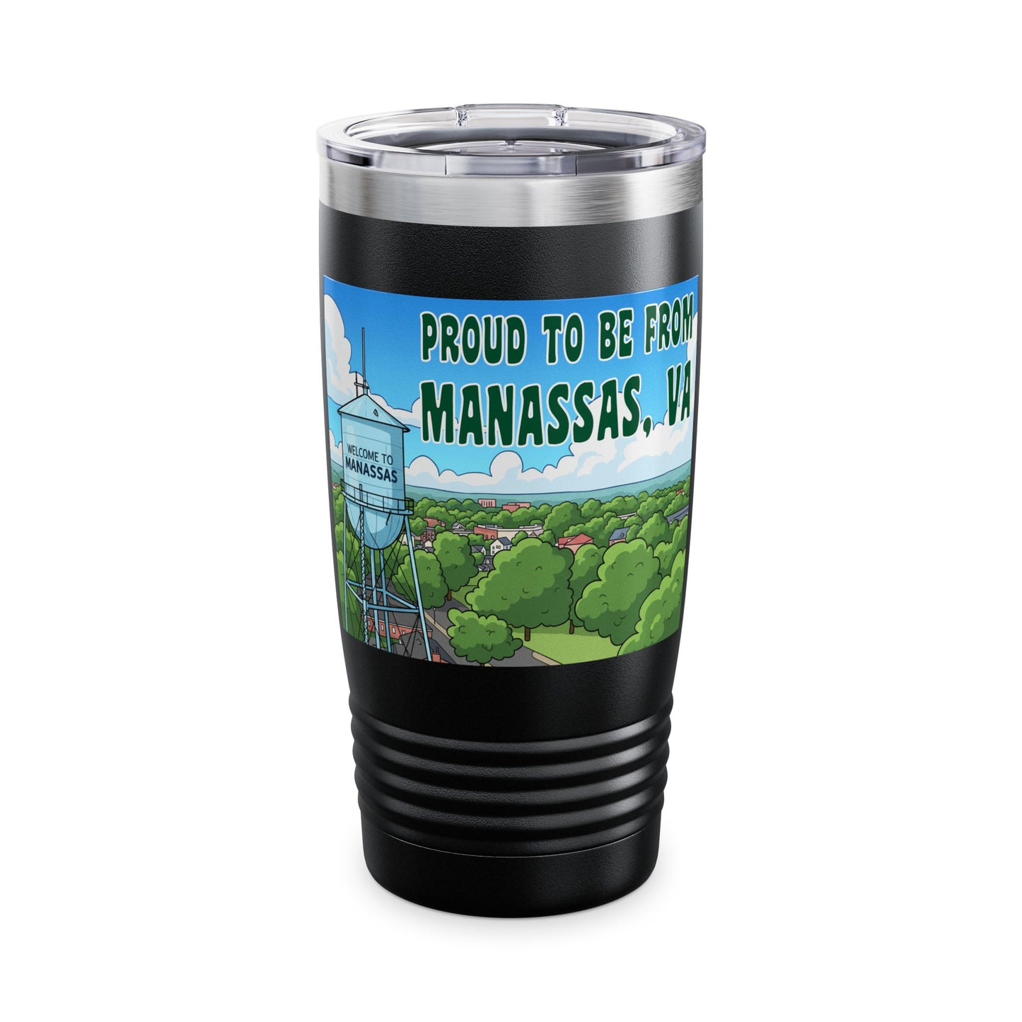 Proudly Local Manassas Tumbler, 20oz Drinkware for Travelers, Gifts for Virginia Residents, Home & Office Decor, Stylish Insulated [...]