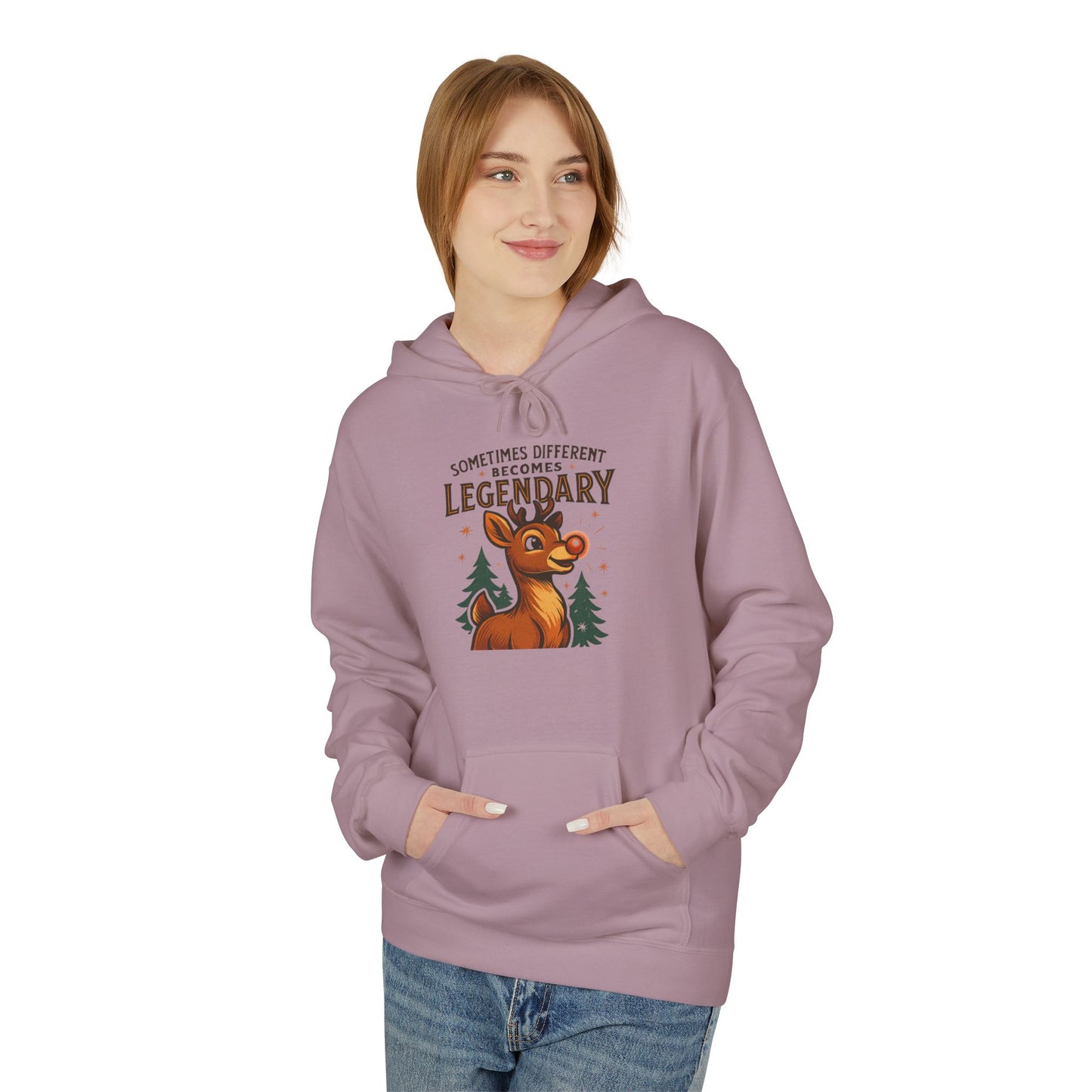 Sometimes Different Becomes Legendary - Unisex Pull Over Hoodie