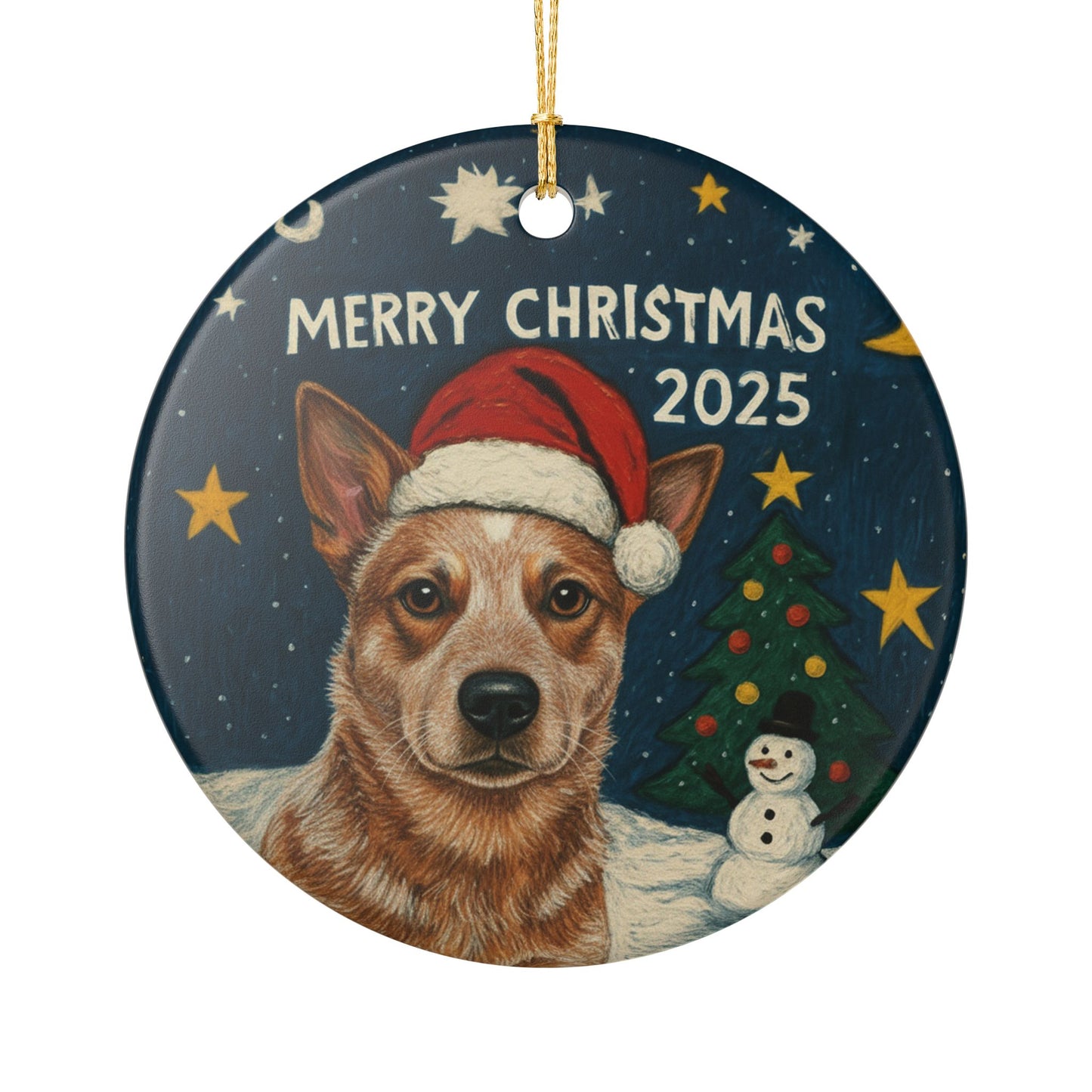 Red Heeler Christmas 2025 - 1 - Ceramic