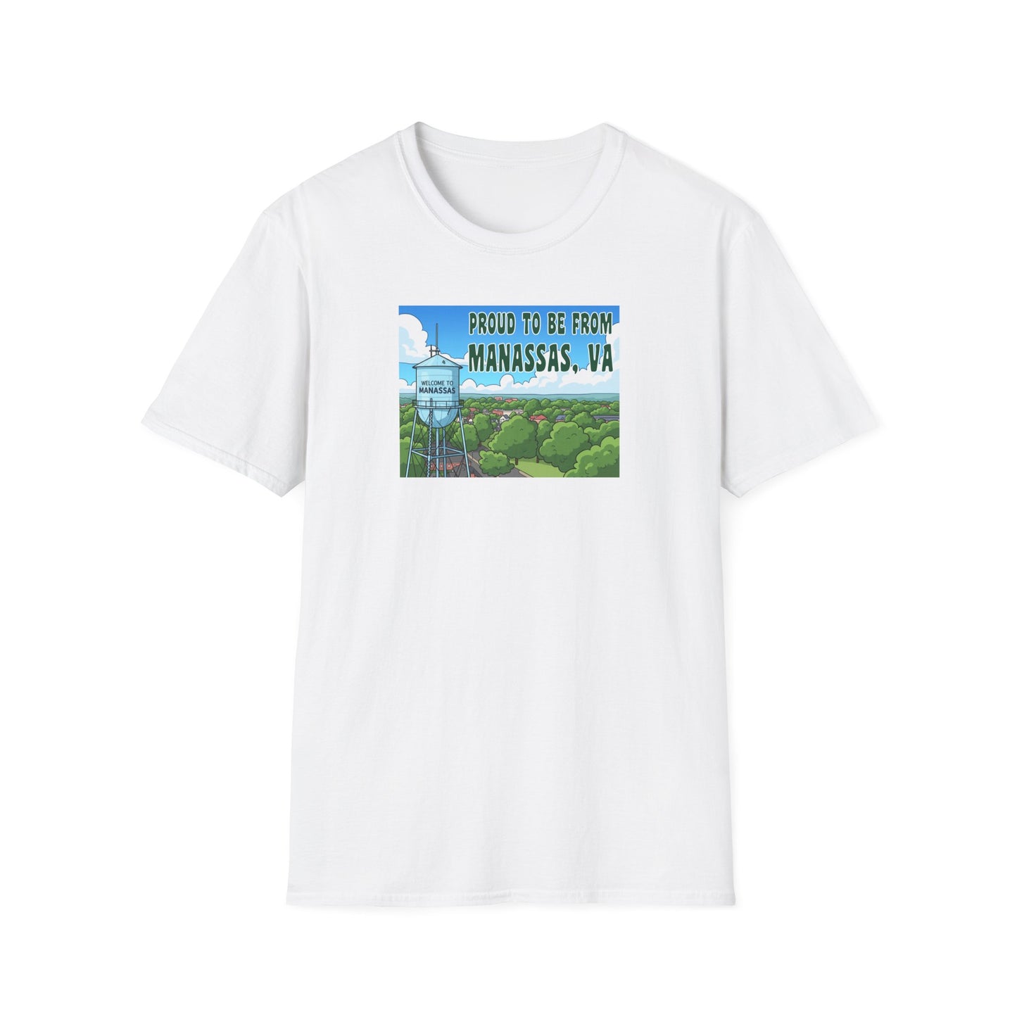 Proud to Be from Manassas T-Shirt, Vintage Tee, Local Pride Shirt, Travel Souvenir, Casual Wear, Gift for Virginians