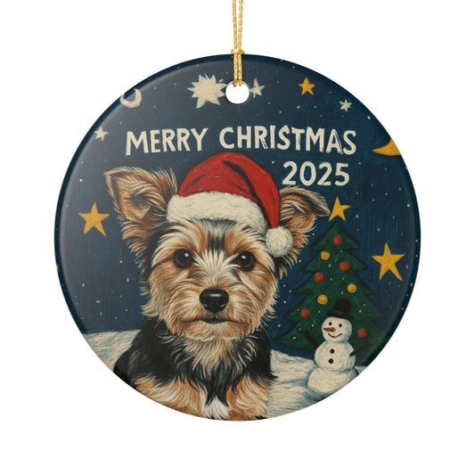 Yorkie Christmas 2025 - 1 - Ceramic