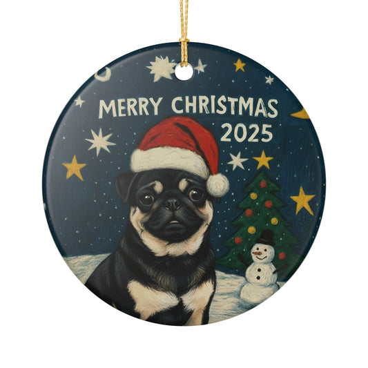 Pug Christmas 2025 - 1 - Ceramic