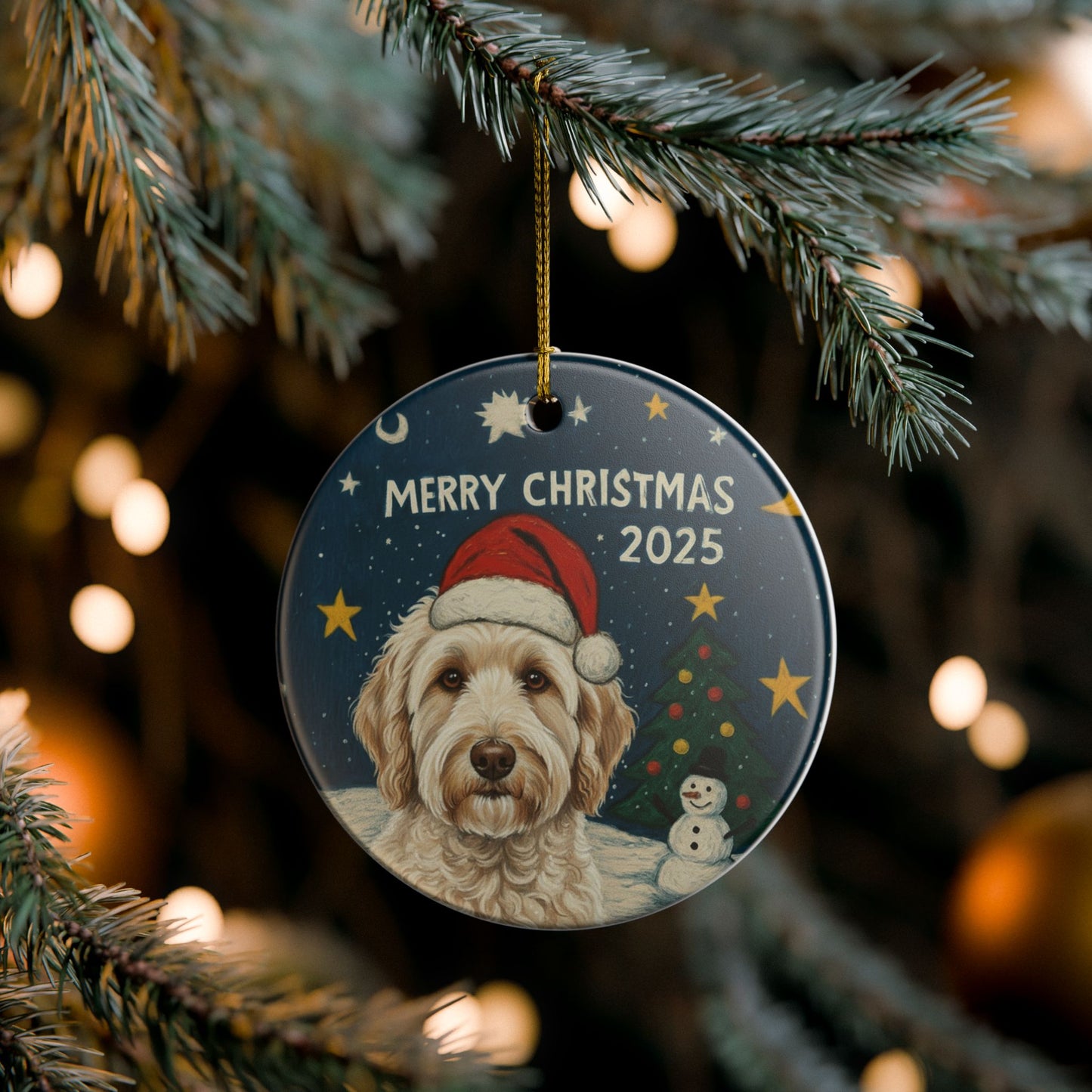 Goldendoodle Christmas 2025 - 1 - Ceramic